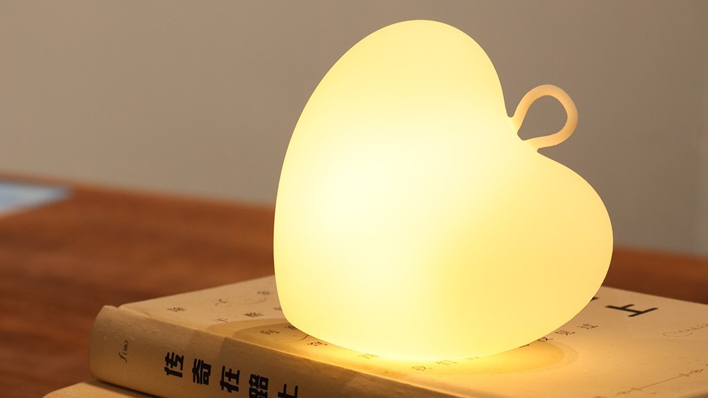 Colorful Silicone Heart-shaped Light Colorful Silicone Heart-shaped Light